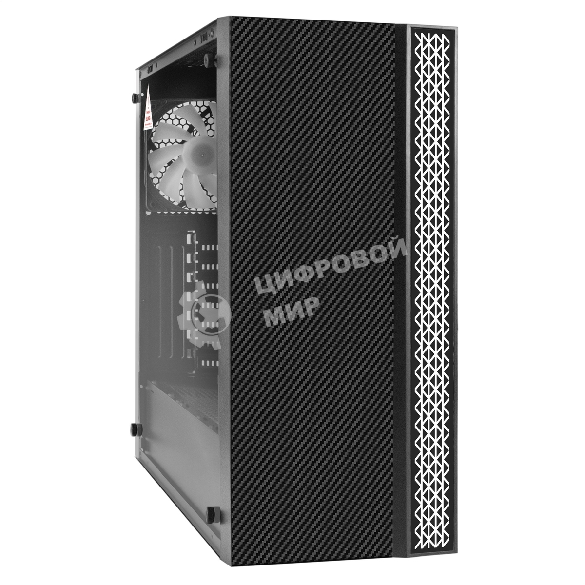 Компьютерный корпус Miditower ExeGate EVO-9211-600NPX (ATX, БП 600NPX с вент. 12см, с окном, 2хUSB+1хUSB3.0, HD аудио, черный, 1 вент. с RGb подсветкой)