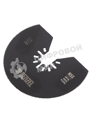 Насадка для МФИ Denzel отрезная полукруг., HSS, по металлу и дереву, 80 х 1,2 мм, мелкий зуб