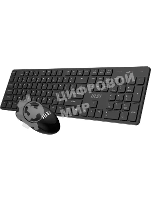 Комплект клавиатура+мышь MSI K200 Combo MS-8ZA4 беспроводной, USB, 1600 DPI, чёрный