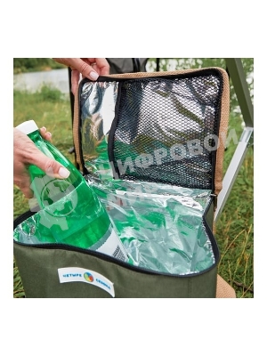 Сумка-холодильник ЧЕТЫРЕ СЕЗОНА 80-0283 объемом 15 л. (2 слоя утепления)