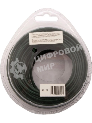Леска для триммера Denzel двухкомпонентная круглая 2,0мм 15 м EXTRA CORD