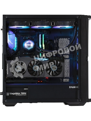 Компьютерный корпус ZALMAN Z10 PLUS, ATX, черный, WINDOW, 2x3.5