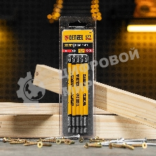 Набор бит Denzel PH2х127, сталь S2, круглый профиль, 5 шт.