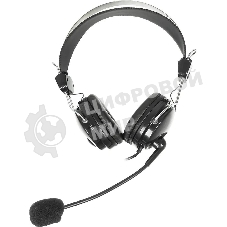 Гарнитура A4Tech HS-7P чёрный, проводная