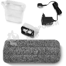 Пылесос вертикальный Coolfort CF-3005 белый, питание от аккумулятора, 85 Вт, уборка сухая/влажная, пылесборник 0.3 л, работа от АКБ max 15 мин