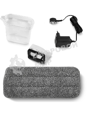 Пылесос вертикальный Coolfort CF-3005 белый, питание от аккумулятора, 85 Вт, уборка сухая/влажная, пылесборник 0.3 л, работа от АКБ max 15 мин