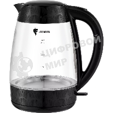 Чайник электрический LEONORD LE-1519 2 л, 2200 Вт, стекло, черный