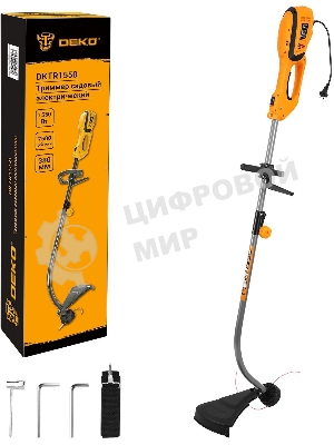 Триммер электрический Deko DKTR1550 1550Вт разбор.штан. реж.эл.:леска