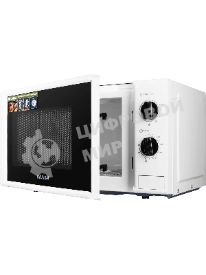 Микроволновая печь Hyundai HYM-M2048 белый, 20 л, 700 Вт, переключатели - поворотный механизм