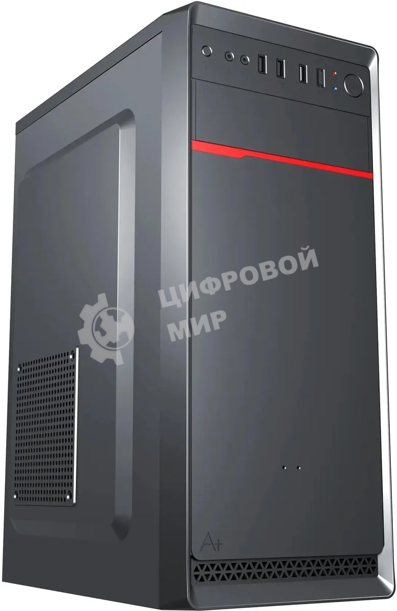 Компьютерный корпус Digma DCC-MD302 черный без БП ATX 1x80мм 3x120мм 2xUSB 2.0 2xUSB 3.0 audio