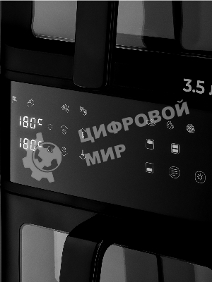 Аэрогриль Brayer 2048BR черный, 2500 Вт, 10 л, сенсор, 10 программ