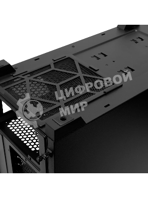 Компьютерный корпус без блока питания Case HSPD M541, Mesh Mid Tower, черный, TG, 0.7 SPCC, no fans, ATX, mATX, mITX, 170/405/210мм, 2x2.5