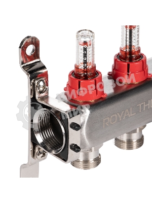 Коллектор Royal Thermo нерж. в сборе с расходомерами 1