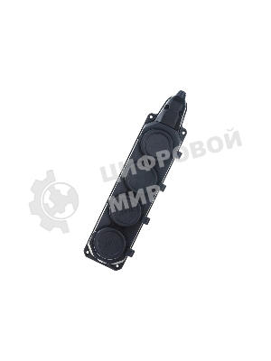 Колодка каучуковая ЭРА 4-м с заземл. 16А IP44 черный