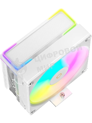 Кулер для процессора Ocypus Delta A40 SE WH ARGB, 120мм ARGB FAN, Top ARGB Panel, 4 HEAT PIPES, 4-PIN PWM, 800-1800 RPM, 31DBA, HYDRO BEARING, LGA115X/1200/1700/18XX, AM4/AM5