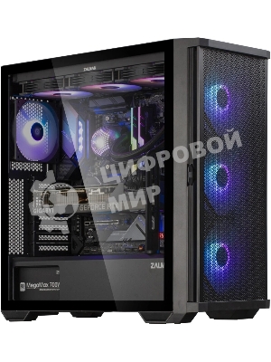 Компьютерный корпус ZALMAN Z10 PLUS, ATX, черный, WINDOW, 2x3.5