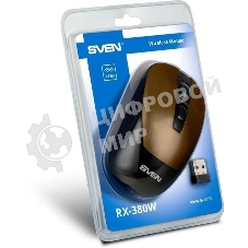 Мышь беспроводная SVEN RX-380W античная бронза, 1600 dpi, радиоканал, USB, кнопки - 4