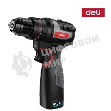 Дрель-шуруповерт Deli DE-CZ16-1D2, 16 В, 2 Ач, 45 Нм, бесщеточный, ударный
