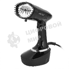 Отпариватель Delta LUX DE-3200P черный, 1500 Вт, 30 г/мин, 400 мл