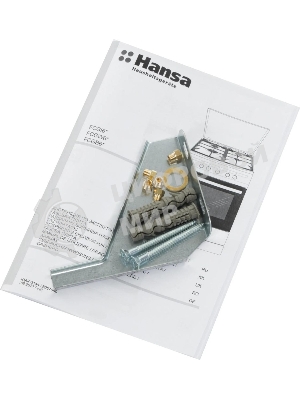 Плита газовая Hansa FCGW61000 белый, конфорок 4 шт, духовка 58 л, 60 см x 85 см x 60 см