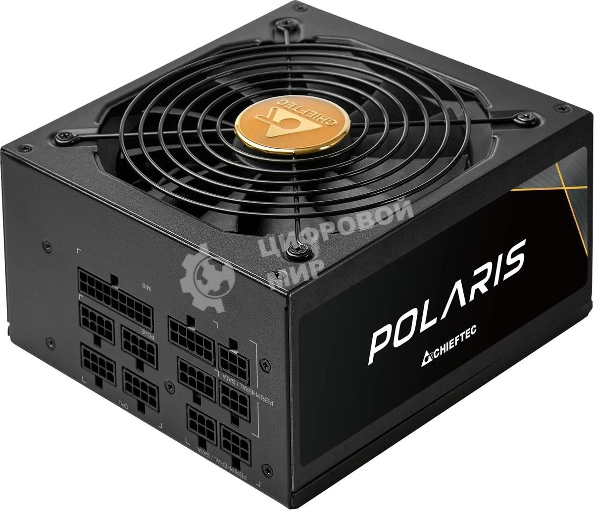 Блок питания Chieftec Polaris PPS-1250FC, 1250Вт, 80 PLUS Gold, 140мм, модульный, черный
