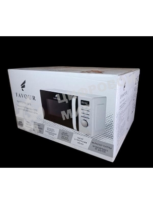 Микроволновая печь FAVOUR FV RTD 700 20W белый, 20 л, 700 Вт, переключатели - кнопки, поворотные переключатели