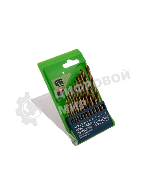Набор нитридтитан Сибртех, сверл по металлу, 1,5-6,5мм НSS,13 шт