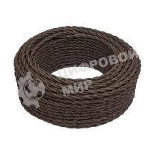Провод ретро Bironi B1-434-72-50 3х1.5 матовый коричневый (уп. 50 м)