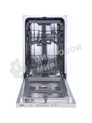 Посудомоечная машина встраиваемая Gorenje GV520D17S, загрузка 10 комплектов, стандартный мотор, регулировка верхней корзины по высоте, 3 корзины, кнопочное управление, звуковой сигнал завершения цикла, автооткрывание дверцы, половинная загрузка, полный AquaStop, энергоэффективность А+++, уровень шума 47 дБ, белый