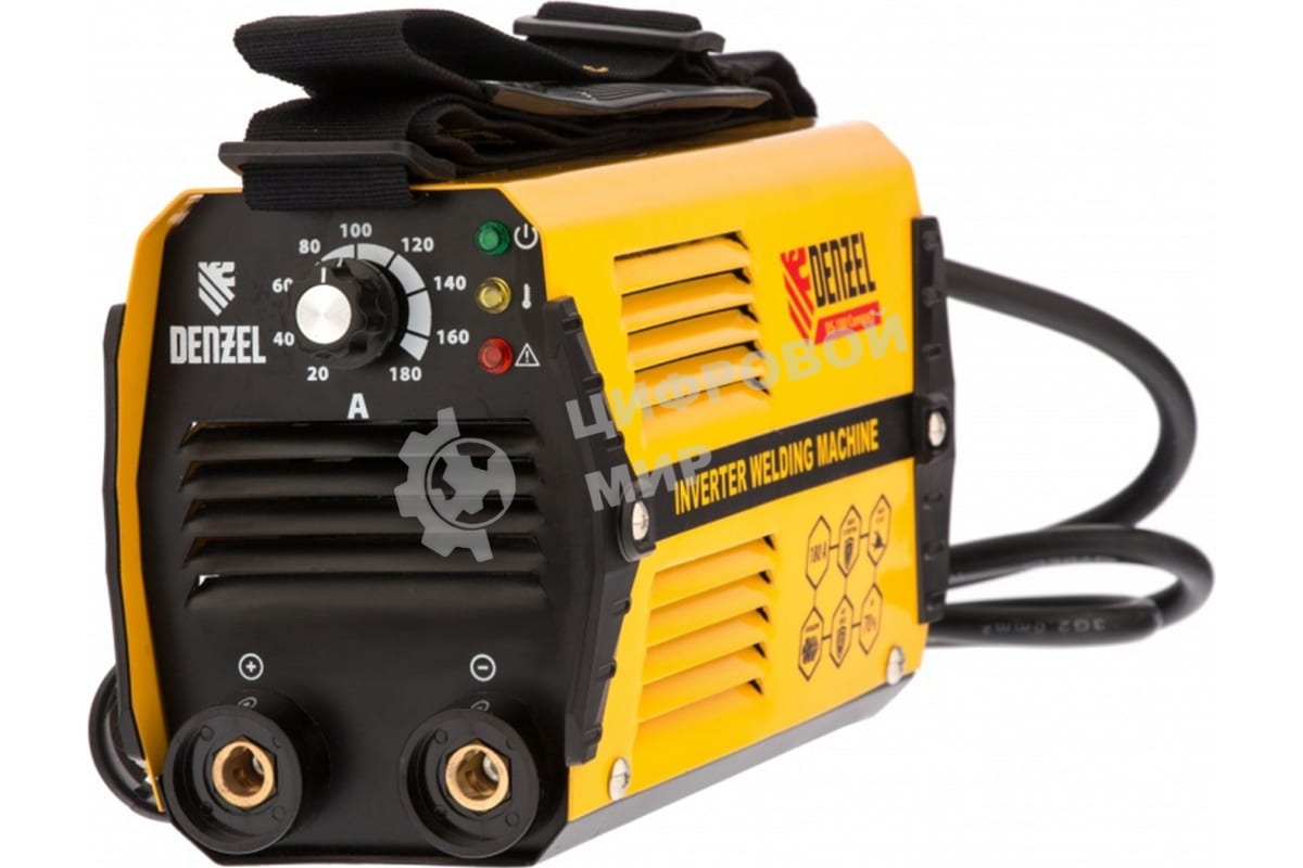 Сварочный аппарат Denzel ds-180 compact 94372 инвертор. дуговой сварки 180А пв 70%