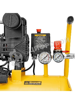 Компрессор безмасл. малошумный Denzel DLP-950/24, 950 Вт, 24 л, 2850 об/мин, 170 л/мин