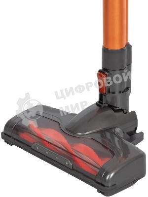 Пылесос вертикальный Endever SkyClean VC-301 черный/оранжевый, питание от аккумулятора, 75 Вт, уборка сухая, пылесборник 0,8 л