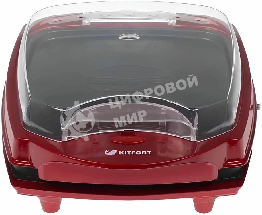 Электрогриль Kitfort KT-1610 1000Вт красный/черный