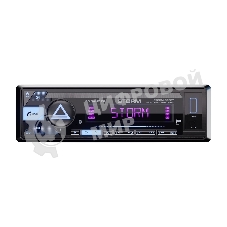 Автомагнитола AURA STORM-525BT, 1 DIN, Bluetooth, USB Type-A, AUX, пульт ДУ
