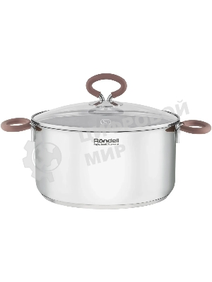 Кастрюля Rondell Etery RDS-1600 5.1 л. d=24 см (с крышкой) сталь