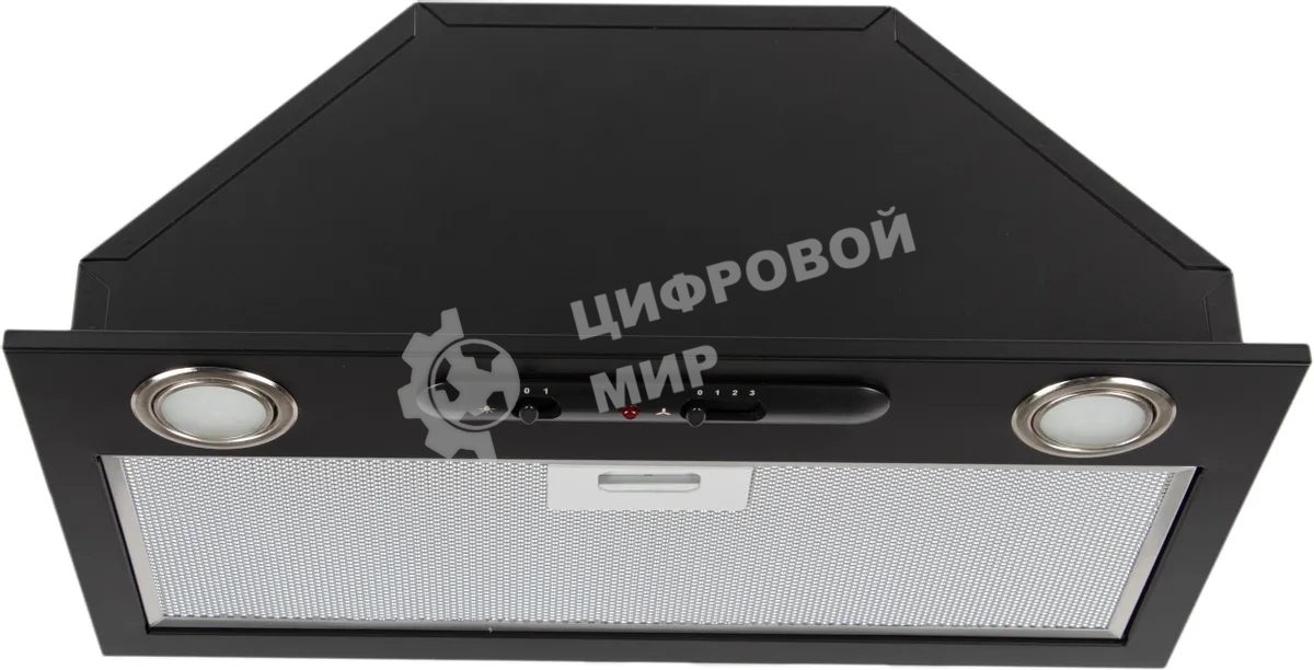 Вытяжка встраиваемая Elikor 52Н-400-П3Д черный, 50 см, 400 куб. м/ч, 57 дБ