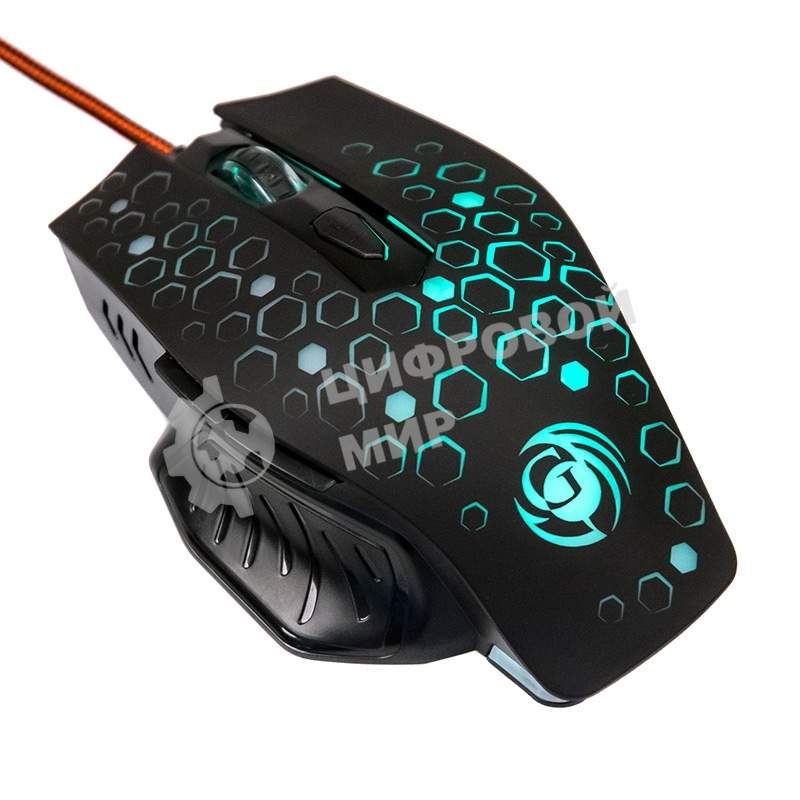 Мышь проводная Dialog Gan-Kata MGK-11U черный, 2400 dpi, USB, кнопки - 6