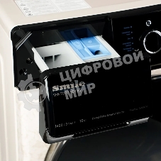 Стиральная машина Smile SWMSW12MB1400 Бежевый-черный, загрузка фронтальная 12 кг, 1400 об/мин, класс: А+