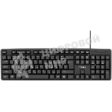 Клавиатура проводная CBR KB 100, USB, черный