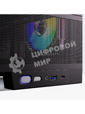 Компьютерный корпус ABR MINI PRO (1хUSB 3.0, 1хUSB Type-C, HD Audio, 4xRGb Fan, ATX, Micro-ATX, ITX)