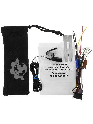 Автомагнитола Kenwood KMM-BT208, 1 DIN, Bluetooth, USB Type-A, AUX, съёмная панель