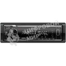 Автомагнитола Kenwood KMM-105M, 1 DIN, USB Type-A, AUX, съёмная панель