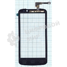 Сенсорное стекло (тачскрин) для LG Optimus True HD LTE P936, черное
