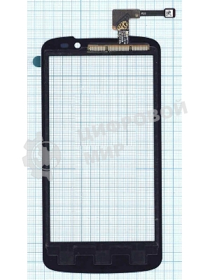 Сенсорное стекло (тачскрин) для LG Optimus True HD LTE P936, черное