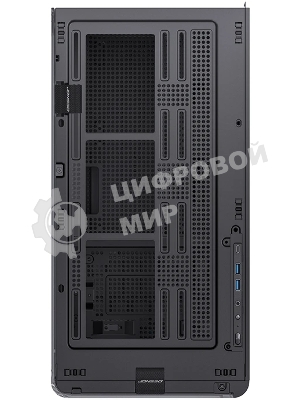 Корпус без блока питания Корпус JONSBO D300 Black MATX без БП, боковая панель из закаленного стекла, mini-ITX, micro-ATX, черный