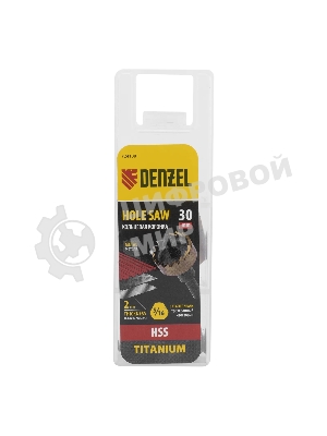 Коронка по металлу Denzel HSS, 30 мм, нитридтитановое покрытие