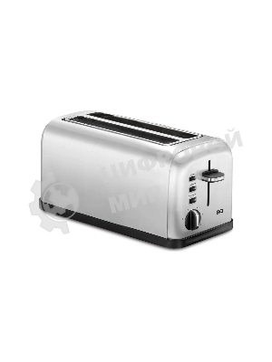 Тостер BQ T2003 Steel-Black, Мощность 1500 Вт, 6 степеней поджаривания