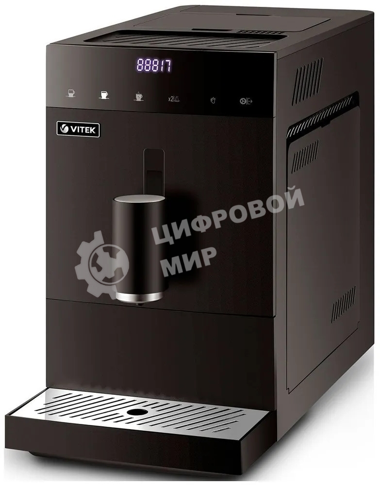 Кофемашина автоматическая Vitek Metropolis VT-8700 черный, зерновой кофе, 1.2 л, 1350 Вт, 20 Бар