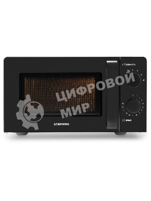 Микроволновая печь Starwind SMW4520 черный, 20 л, 700 Вт, пеключатели - поворотный механизм