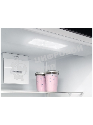 Холодильник Liebherr Pure CNsdc 5703-22 001 серебристый SmartSteel двухкамерный 266/94л морозилка снизу